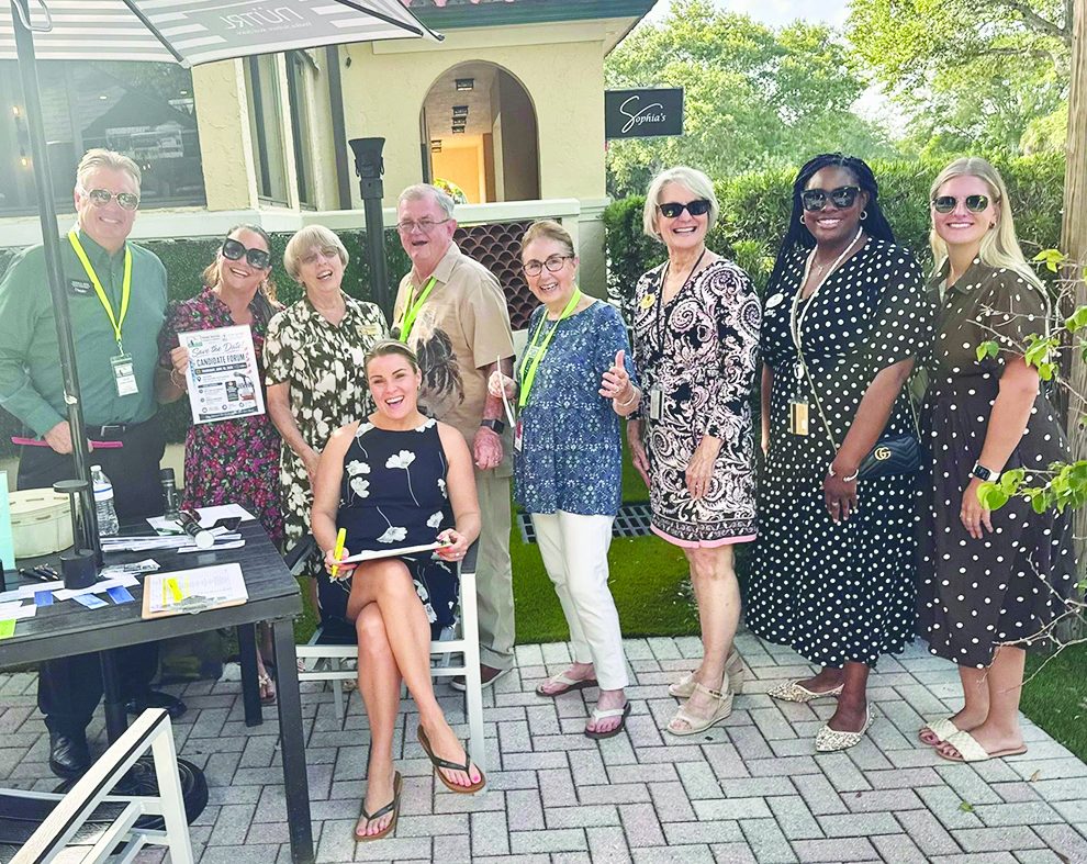 Chamber members of the Hobe Sound Chamber checking in for our May Business After Hours